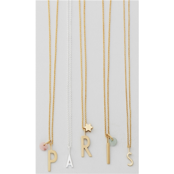 Design Letters Necklace Chain 60 cm Gold (Bild 2 von 2)