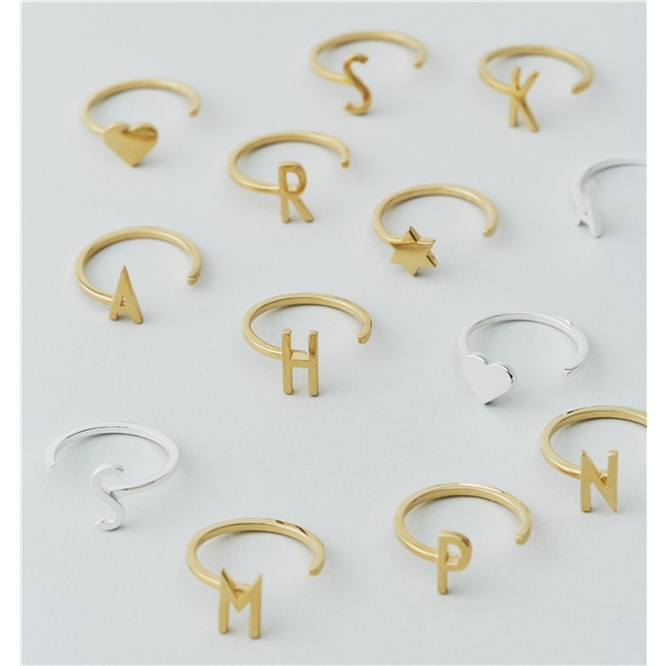 Design Letters Ring Silver A-Z (Bild 2 von 2)