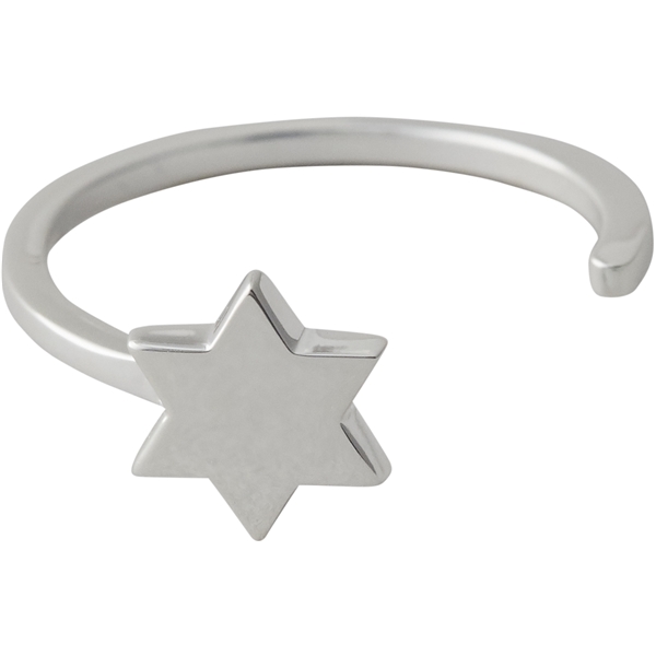 Design Letters Star Ring Silver (Bild 1 von 2)
