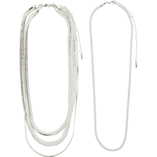 10221-6011 OPTIMISM Snake Chain Silver Necklaces (Bild 3 von 4)