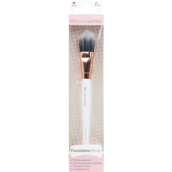 Brushworks Foundation Brush - Pink & Gold