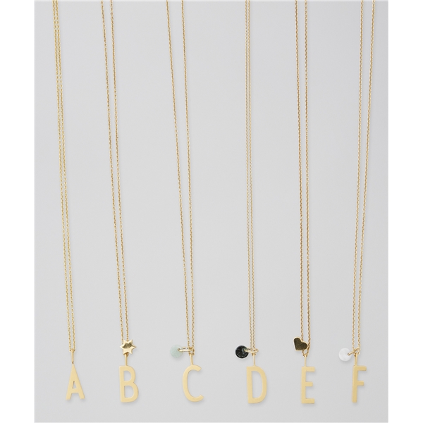 Design Letters Necklace Chain 45 cm Gold (Bild 2 von 2)