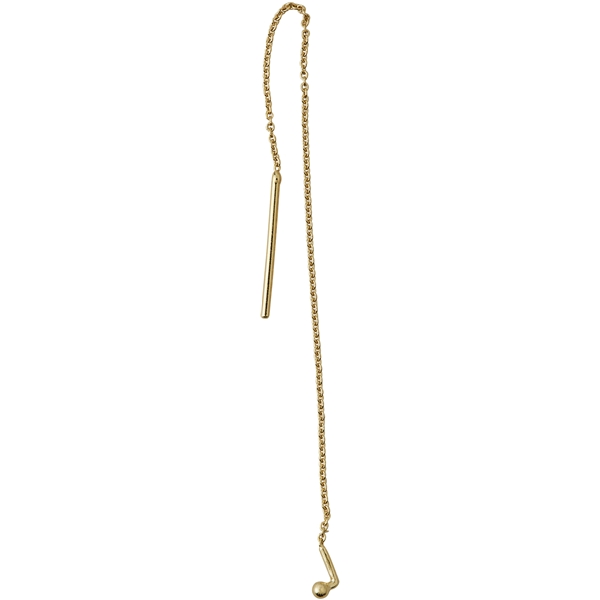 Design Letters Earring Chain Gold (Bild 1 von 3)