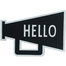 Design Letters MyCover Stickers Hello Black