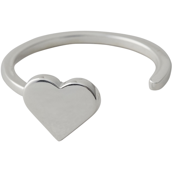 Design Letters Heart Ring Silver (Bild 1 von 2)