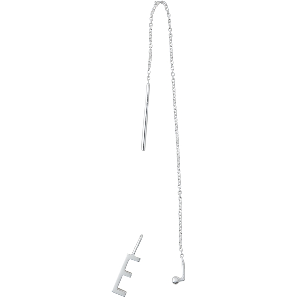 Design Letters Earring Chain Silver (Bild 3 von 3)
