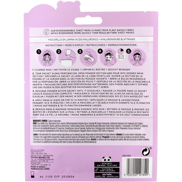 Oh K! Hyaluronic 2 Step Serum Mask (Bild 4 von 4)