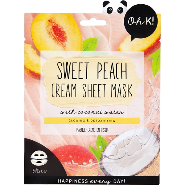 Oh K! Sweet Peach Cream Sheet Mask (Bild 1 von 4)