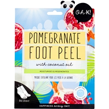 Oh K! Pomegranate Foot Peel with Coconut Oil 1 set