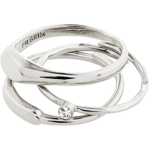 13221-6004 ECSTATIC Stackable Silver Rings 3 In 1 (Bild 1 von 2)