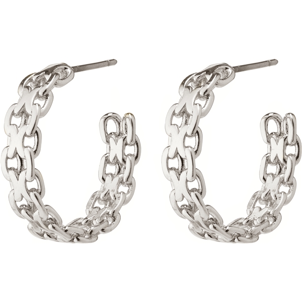 14223-6003 PEACE Chain Hoop Earrings (Bild 1 von 3)