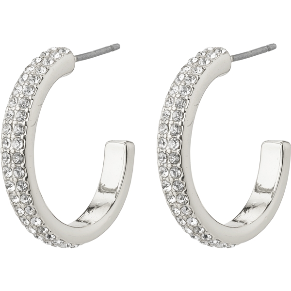 11233-6003 HEAT Crystal Hoop Silver Earrings (Bild 1 von 4)