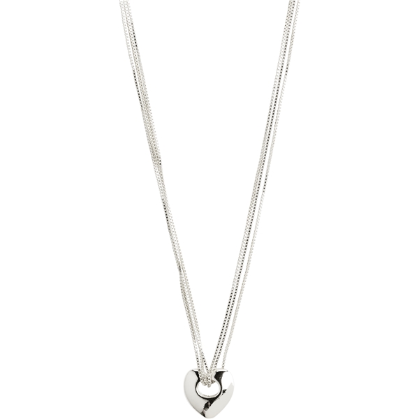 12234-6001 WAVE Heart Necklace Silver Plated (Bild 1 von 7)