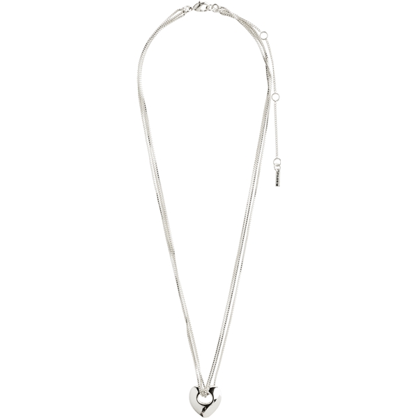 12234-6001 WAVE Heart Necklace Silver Plated (Bild 2 von 7)