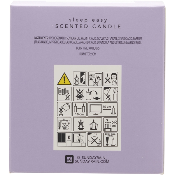 Sunday Rain Sleep Easy Lavendel Candle (Bild 5 von 5)